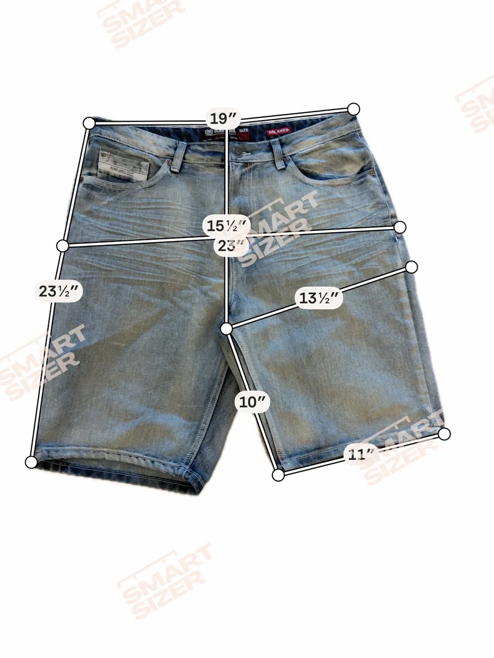 Ecko Unlimited Light Blue Denim Jean Shorts